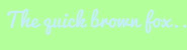 Image with Font Color C4EDFF and Background Color B3FF99